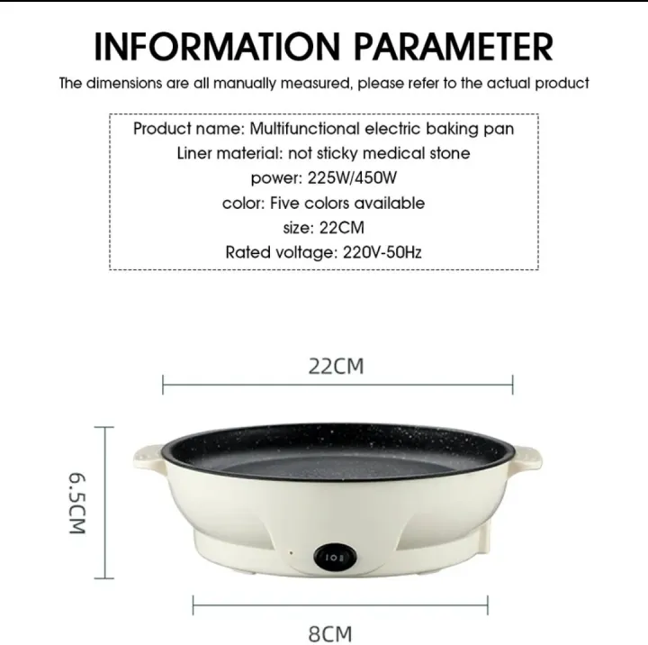 Portable%2022cm%20Non%20Stick%20Multifunction%20Electric%20Frying%20Pan%20Skillet%20Oven%20Non-Sticky%20Grill%20Fry%20Baking%20Roast%20Pot%20Cooker%20Steak%20Barbecue%20Kitchen%20Tool%20For%20Gift%20Items%20-%20Image%206