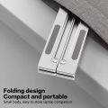 Aluminum Laptop Stand cooler Foldable Notebook Computer Cooling Pad Portable Stand For tablet, Laptop Stand with Fan. 
