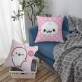CUTE M-Mamegoma Seal Decorative Room Aesthetics Pillow Case Home Decor Bedroom Sofa Bed Couch Pillow Cover 45x45.