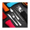 7/3 Pcs Stainless Steel Outdoor Camping Tableware Set Of Pieces Western Food Steak Knife Fork Spoon Creative Cloth Bag Portable. 