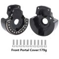 F10 Axle Brass Weights Steering Knuckles Front and Rear Portal Cover for 1/10 RC Crawler Vanquish VRD VS4-10 Phoenix LCG Upgrade. 