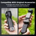 BRDRC Expansion Adapter For Osmo Pocket 3 Mount Bracket Multifunctional Frame Holder Clip for Pocket 3 Accessory with Strap.