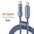 Toocki USB C to USB C Cable 100W 5A PD Fast Charging Charger Cable Type C to Type C Display Cable for Macbook Samsung Huawei Xiaomi.