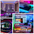 2M LED Light String 60 Leds Computer Desk DIY Backlight 24 Key Remote Control RGB Multicolor Tape Home Decoration Light Strip. 