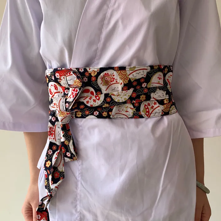 Japanese%20Style%20Girdle%20Sushi%20Restaurant%20Waiter%20Chef%20Waist%20Belt%20Haori%20Kimono%20Corset%20Waist%20Obi%20Dress%20Waistband%20Chinese%20Hanfu%20Belt%20-%20Image%203