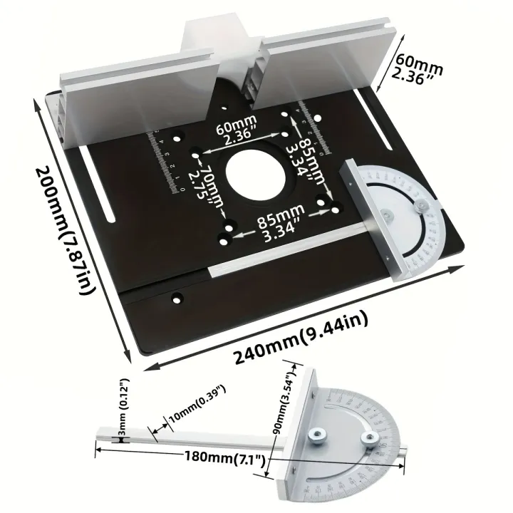 Aluminum%20Router%20Desktop%20Insert%20Board,%20Woodworking%20Bench%20Router%20Flip%20Board%20With%20Angled%20Guide%20Rail,%20Aluminum%20Fence%20Sliding%20Bracket%20-%20Image%202