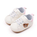 White Baby Shoes Cute Bear Casual Sneakers Toddler Non-slip Newborn Boy Girl First Walkers. 