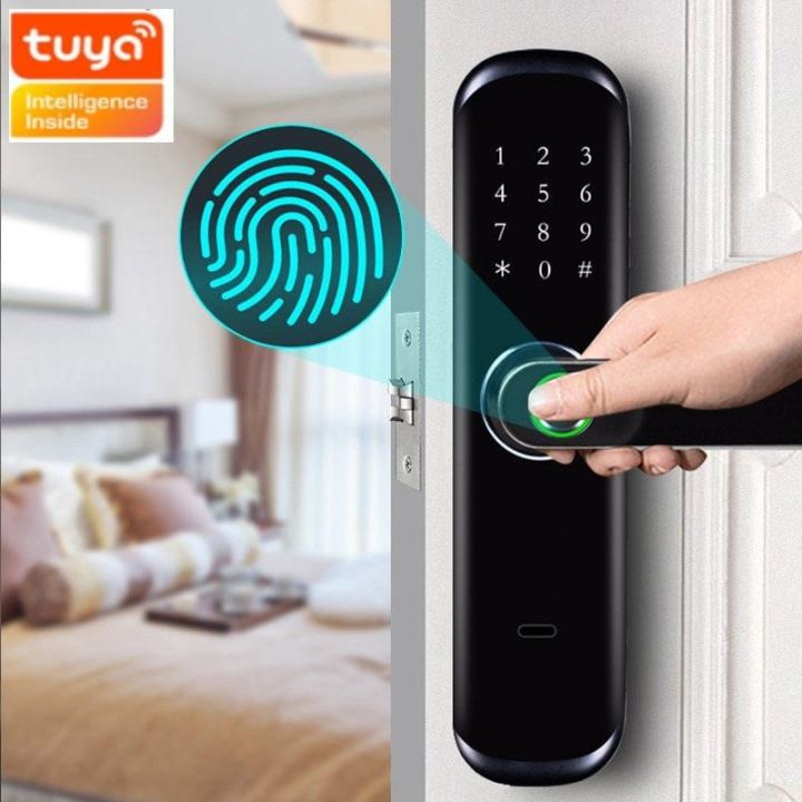 Wifi wireless Smart Biometric handle door lock , Okasha, SmartLife Omni