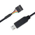 USB to TTL Serial 5V Adapter Cable with FTDI FT232RL Chip 6 Pin Female Socket Header UART IC Windows 11 10 8 7 Linux MAC OS.