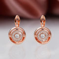 Huitan Unique Design Women's Earrings Rose Gold Color/Silver Color Luxury Bridal Wedding Earrings High Quality Jewelry Drop Ship.