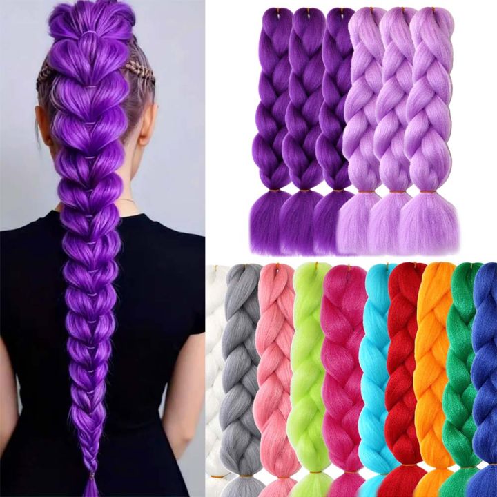 5 Packs Colored Braiding Hair Extension 24 
