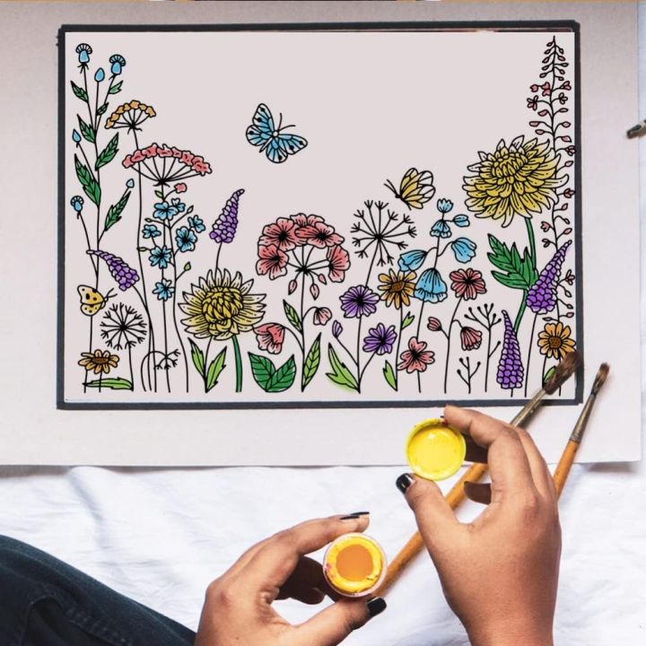 2Pcs%2011x8.6%20Inch%20Silk%20Screen%20Printing%20Mesh%20Transfer%20Sets%20-%20Plants%20Pattern%20Stencil%20for%20DIY%20Painting%20on%20Wood%20T-Shirts%20-%20Image%206