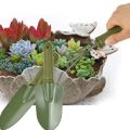 3 Pcs Garden Tools Set Trowel Transplanting Gardening Shovel Tools for Weeding Hand Tilling Rake Garden Set. 
