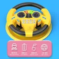 Infant Shining Simulation Steering Wheel Toys Children's Toy Kids Early Education Copilots Stroller Steering Wheel Vocal Toys. 