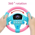 Eletric Steering Wheel Toy with Light Sound for Baby Kids Educational Portable Simulated Driving Steering Wheel Vocal ToysToys. 