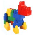 Building Blocks 54 - 95 Pieces large Big jumbo Mega Bricks construction educational Multi color block brick Assemble BPA Free toy set bag safe for kids . 