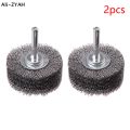 5Pcs/2Pcs/1Pc Rotary Polishing Tool Professional Stainless Steel Wire Brush Wheel 2" 50mm Rust Removal Edge Grinding Brush. 