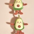 1 cartoon Avocado Shaped Pet Plush Toy for Dogs to Interact and Play in Daily Life. 