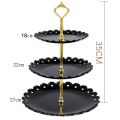 3-Tier Cupcake Stand Fruit Plate Holder Desserts Snack Candy Buffet Stand Tower For Christmas Wedding Party Cake Dessert Tray. 