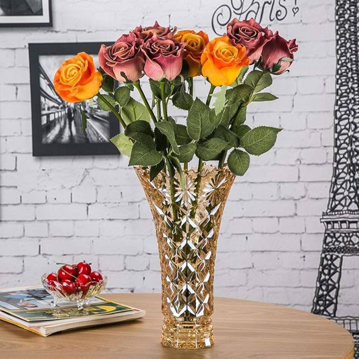 Crystals Glass Vase Flower Crystal vase Best For Living Room decoration