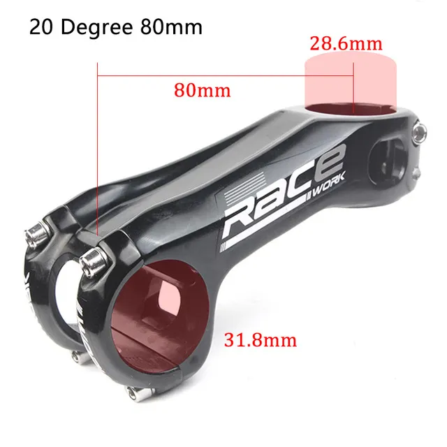 RACEWORK%20Bicycle%20Stem%20MTB%20Road%20Bike%20Handlebar%20Stem%2031.8mm%20Aluminum%20Alloy%2020%20Degrees%2080/90/100mm%20-%20Image%207