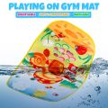 Baby Play Mat Gym & Fitness Rack with Hanging Rattles Lights & Musical Keyboard Mat Piano Multi-Function. 