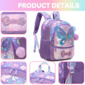 1pc Cute 13 Inch Animal Backpack Kindergarten Outdoor Sports Little Girl with Small Pendant.