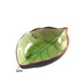 1/4PCS Leaves Ceramic Saucer Creative Ice Crack Glaze Leaf Ceramic Seasoning Soy Sauce Vinegar Plates Kitchen Multi-Purpose Dish.