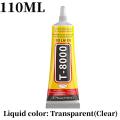 T8000 Soft Anti-Vibration Electronic Components Glue Clear Contact Phone Repair Adhesive with Precision Applicator 15/50/110 ML. 