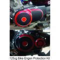 bike engen sticker for cg 125.black & red colors. 