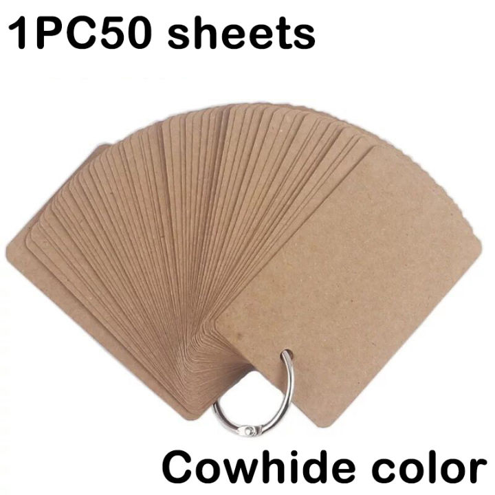 50%20Sheets%20Kraft%20Paper%20Blank%20Flashcards%20with%20Binder%20Rings%20Spiral%20Notepads%20Kids%20Mini%20Notebooks%20Study%20Cards%20Book%20Kawaii%20Stationery%20-%20Image%208