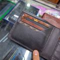 Black-star men's cow leather wallet.