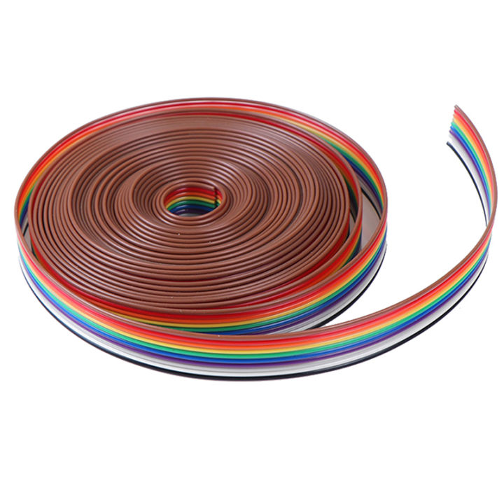 NEW%205%20meters/lot%20Ribbon%20Cable%2010%20WAY%20Flat%20Cable%20Color%20Rainbow%20Ribbon%20Cable%20Wire%20-%20Image%202