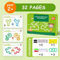 Children's Erasable Pen and Eraser Handwriting Practice Book Reusable Writing Workbook for School Practice Workbook. 