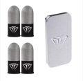 2pair Gaming Finger Sleeves 4 pieces , For pubg, freefire ,Sweatproof Anti-slip Touch Screen Finger Gamer.