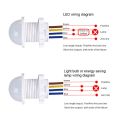 1/2PCS Smart PIR Sensor Detector Switch 110V 220V Human Body Infrared Motion Sensor Indction Auto On Off Light Switches. 