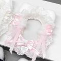 1Pc Plush Lace Cute Photo Card Holder, Anime Cartoon Game Character Acg Card Display, Manga Star Fan Art Mag Fan Circle Otaku Ita Bag Decoration Card Holder. 