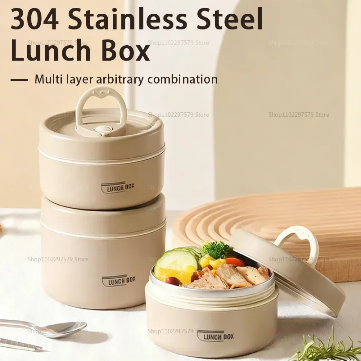 Lunch Box Portable 3 Layer Children Student Bento Box Leakproof