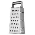 Stainless Steel 4 Sided Blades Household Box Grater Container Multipurpose Vegetables Cutter Kitchen Tools Manual Cheese Slicer. 