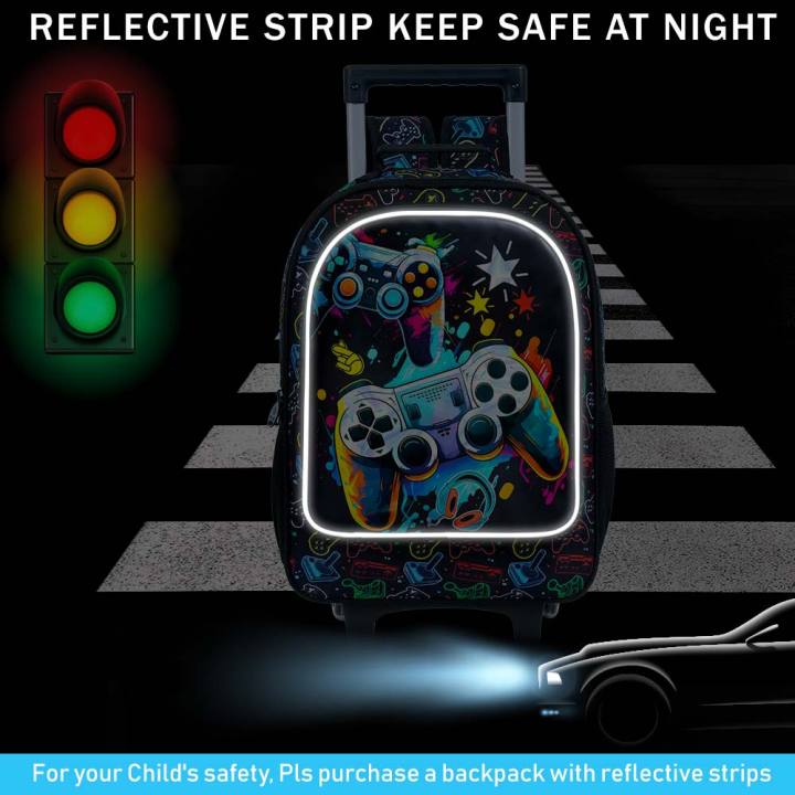 Rolling%20Backpack%20for%20Boys,%20Kids%20Roller%20Wheels%20School%20Bookbag%20with%20Lunch%20Bag,%20Wheeled%20School%20Bag%20for%20Children%20-%20Image%205