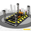 Building Blocks Parking Lot Assembly Toy, DIY Car Garage Display Stand Model Kit for Kids Adults Gift Collection. 