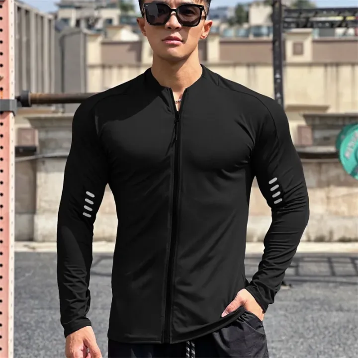 spring%20autumn%20Jacket%20Men%20Fitness%20Sportswear%20Gym%20Training%20long%20sleeve%20Sweatshirt%20Jogging%20Male%20coat%20Cardigan%20zipper%20running%20Jacket%20-%20Image%207