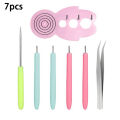 Quilling Paper Pen Scrapbooking Rolling Manual Craft DIY Origami PVC Handle Slotted Structure Practical Quilled Tools. 