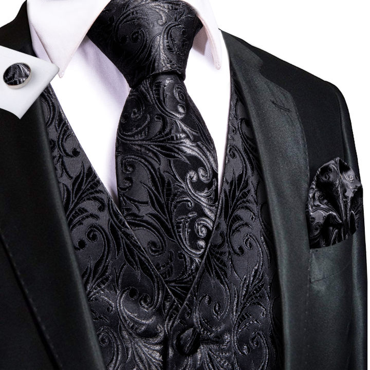 Hi-Tie%20Black%20Men%20Vest%20Paisley%20Jacquard%20Necktie%20Hankerchief%20Cufflinks%20Sets%20Male%20Sleeveless%20V-Neck%20Waistcoat%20Business%20Formal%20-%20Image%205