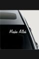 Mashallah Front/Back Screen Sticker For All Car. 