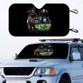 Horrible Friends Killer Movie Holographic Windshield Sunshade Car Front Windshield 70x130cm Sun Visor Heat Reflector.