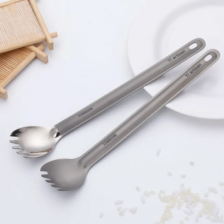 Tiartisan%20Ultralight%20Titanium%20Spoon%20Spork%20Long%20Handle%20Tableware%20Outdoor%20Camping%20Portable%20Matte%20Polished%20Dinner%20Cutlery%20-%20Image%205
