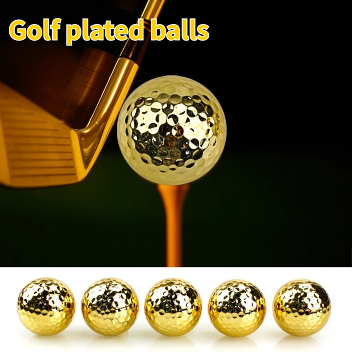 Golf Plated Balls Double Layer Competition Balls Gold Plated Balls  Balls Gold Plated Silver Plated Blue Plated Powder Balls