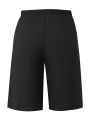 Plus Size Women's Beige Casual Drawstring Cargo Shorts Comfortable Summer Bottoms.