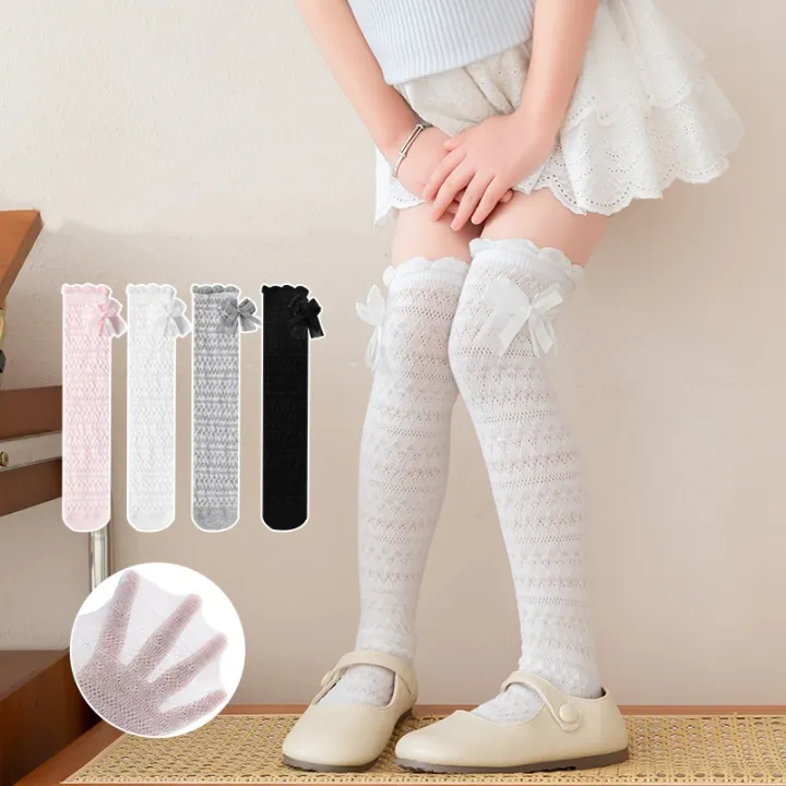 Korean%20Knee%20High%20Sock%20for%20Girls%20Spring%20Autumn%20Kids%20Sweet%20Fashion%20Bow%20Stockings%20Cotton%20Soft%20Children's%20Princess%20Long%20Sock%203-8Yrs%20-%20Image%203